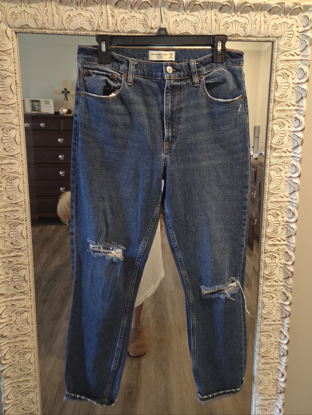 High Rise Ripped Skinny Jeans